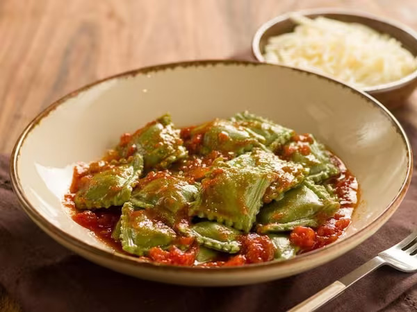 Ravioli Verde com Ricota e Espinafre